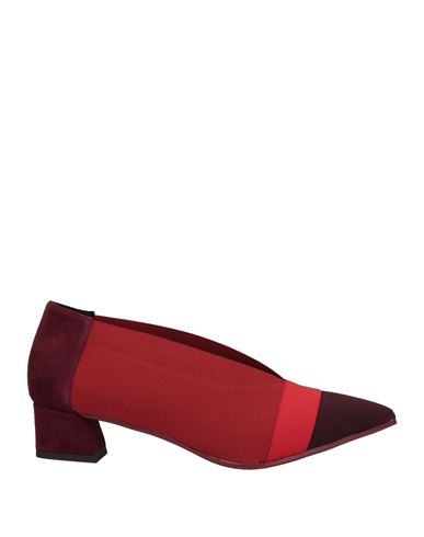 Shop Daniele Ancarani Woman Pumps Garnet Size 8 Textile Fibers, Soft Leather In Red