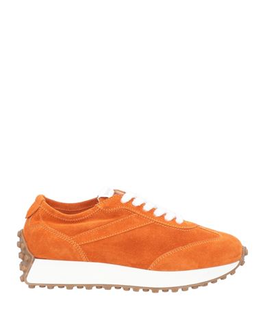 Doucal's Woman Sneakers Orange Size 6 Soft Leather