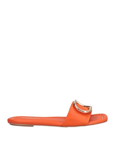 Shop Twinset Woman Sandals Orange Size 7 Soft Leather