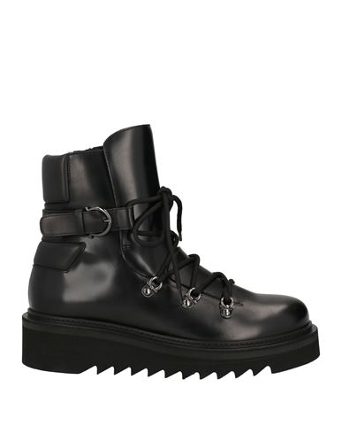 Shop Ferragamo Woman Ankle Boots Black Size 7.5 Leather