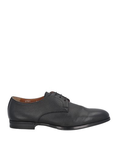 Doucal's Man Lace-up Shoes Black Size 12 Calfskin