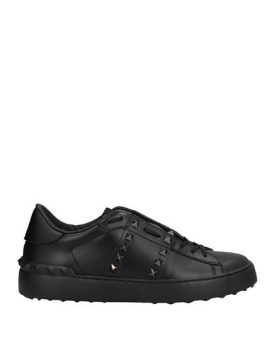 Valentino Garavani Woman Sneakers Black Size 8 Soft Leather