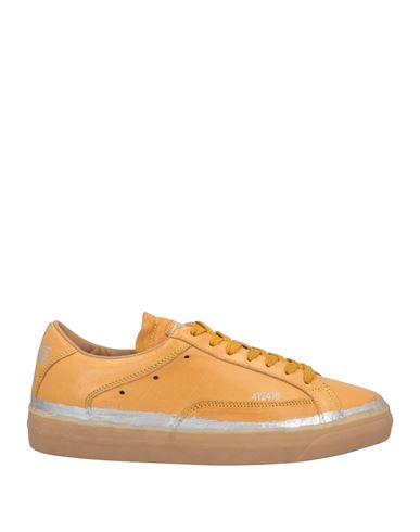 Brimarts Man Sneakers Ocher Size 11 Soft Leather In Yellow