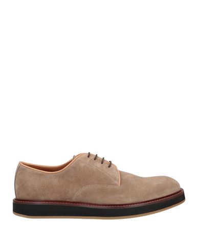 Attimonelli's Man Lace-up Shoes Sand Size 13 Soft Leather In Beige