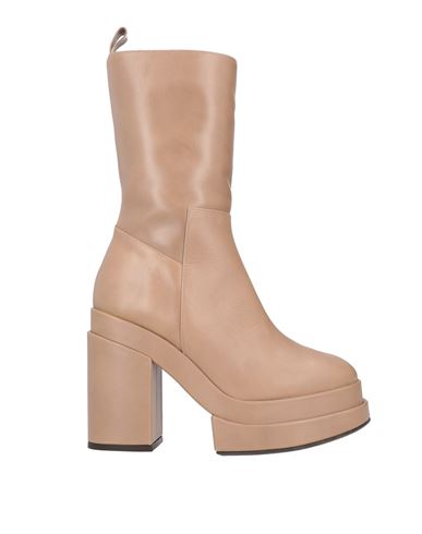 Paloma Barceló Woman Ankle Boots Beige Size 8 Soft Leather