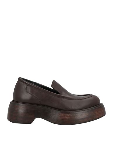 Paloma Barceló Woman Loafers Dark Brown Size 8 Soft Leather