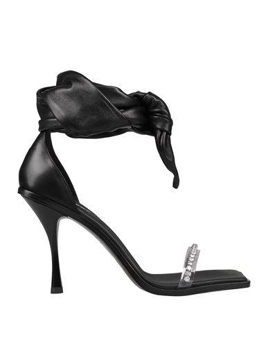 Dsquared2 Woman Sandals Black Size 9 Soft Leather