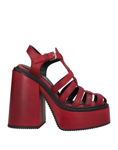 Dsquared2 Woman Sandals Red Size 6 Calfskin