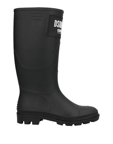 Dsquared2 Woman Knee Boots Black Size 10 Rubber