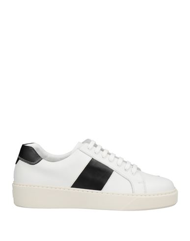 Shop Attimonelli's Man Sneakers White Size 9 Calfskin
