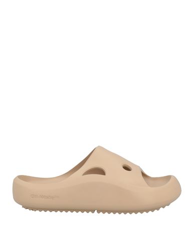 Off-white Woman Sandals Sand Size 10 Textile Fibers In Beige