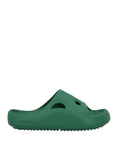 Shop Off-white Man Sandals Green Size 8 Textile Fibers