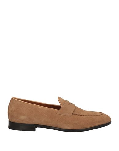 Attimonelli's Man Loafers Camel Size 13 Soft Leather In Brown