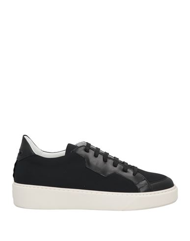Attimonelli's Man Sneakers Black Size 13 Soft Leather, Nylon