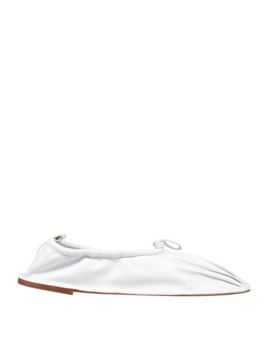 Hereu Woman Ballet Flats White Size 9 Soft Leather