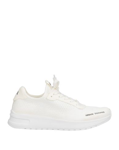 Armani Exchange Man Sneakers White Size 12 Textile Fibers