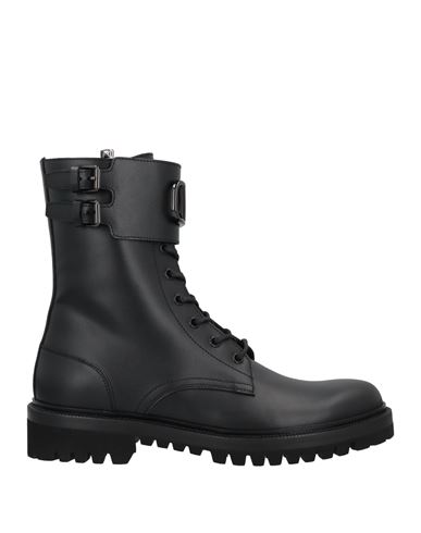 Valentino Garavani Man Ankle Boots Black Size 11 Soft Leather