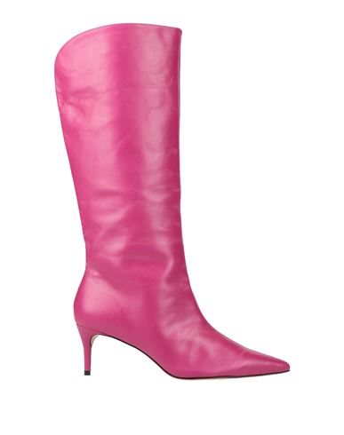 Shop Carrano Woman Boot Fuchsia Size 9 Soft Leather In Pink