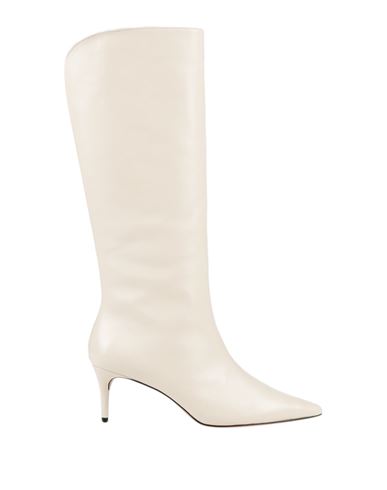 Carrano Woman Knee Boots Cream Size 8 Soft Leather In White