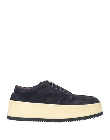 Marsèll Man Lace-up Shoes Navy Size 9 Leather In Blue