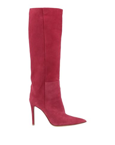 Maria Vittoria Paolillo Mvp Woman Knee Boots Garnet Size 10 Soft Leather In Red