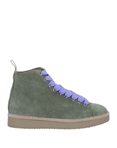 Shop Pànchic Panchic Woman Sneakers Military Green Size 6 Soft Leather