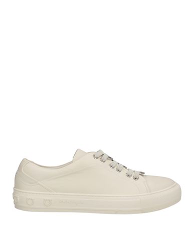 Ferragamo Woman Sneakers White Size 9.5 Calfskin