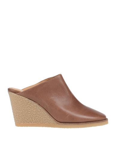 Isabel Marant Woman Mules & Clogs Khaki Size 6 Calfskin In Beige