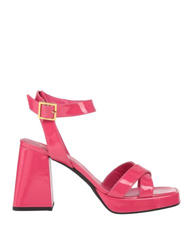 Giampaolo Viozzi Woman Sandals Magenta Size 10 Soft Leather