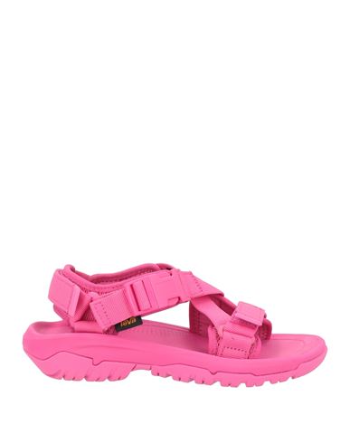 Teva Woman Sandals Fuchsia Size 5 Textile Fibers, Repreve In Pink