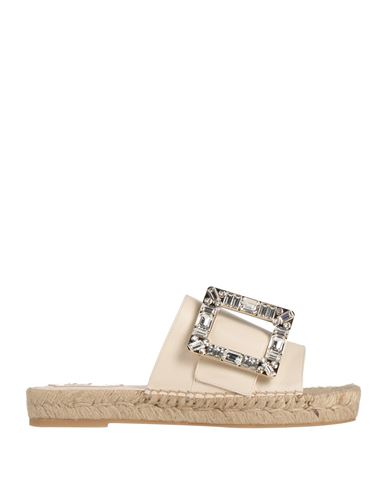 Roger Vivier Woman Espadrilles Blush Size 7 Soft Leather In Pink