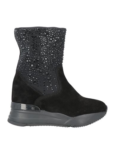 Rucoline Woman Ankle Boots Black Size 5 Calfskin, Textile Fibers