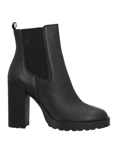 Hogan Woman Ankle Boots Black Size 10 Soft Leather