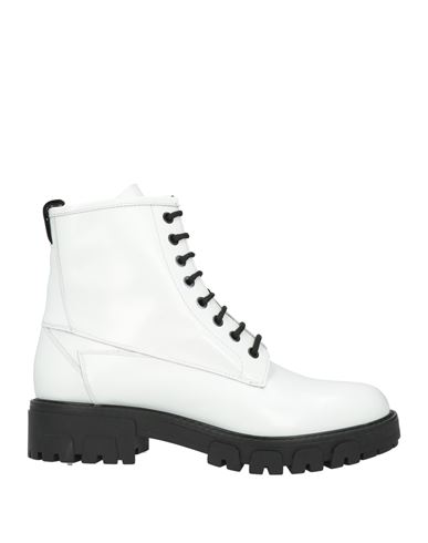 Hugo Boss Hugo Woman Ankle Boots White Size 11 Soft Leather