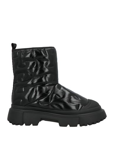 Hogan Woman Ankle Boots Black Size 7.5 Leather In Black