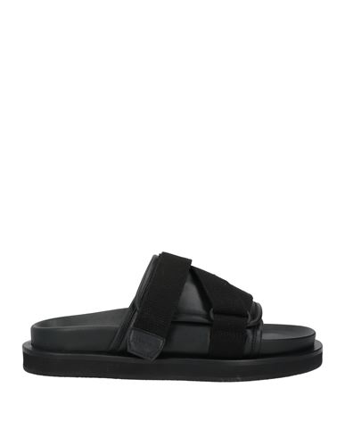 Shop Ambush Man Sandals Black Size 7 Soft Leather, Textile Fibers