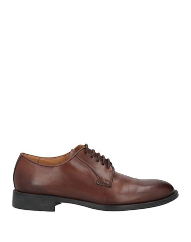 Campanile Man Lace-up Shoes Cocoa Size 7 Soft Leather In Brown