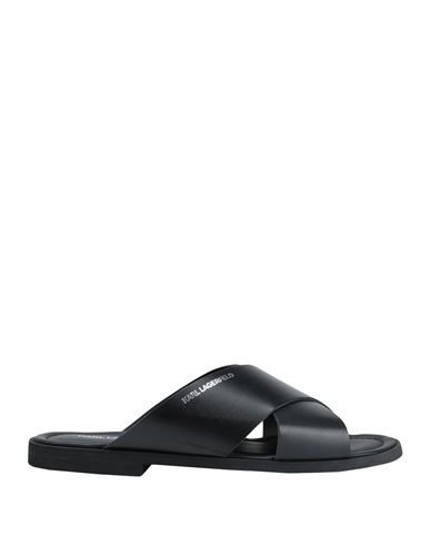 KARL LAGERFELD KONDO MONOGRAM SLIDE, Black Men's Sandals