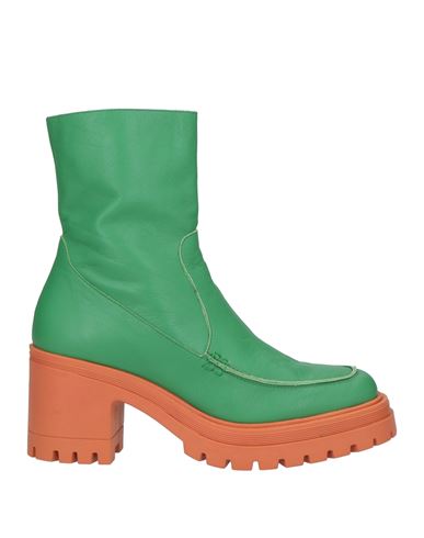 Studio365 Woman Ankle Boots Green Size 9 Soft Leather