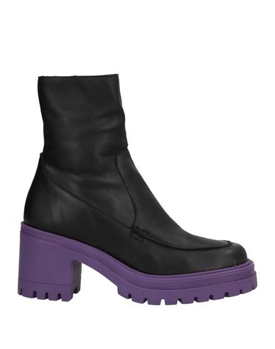 Studio365 Woman Ankle Boots Black Size 6 Soft Leather In Black