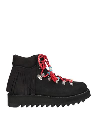 Alanui X Diemme Woman Ankle Boots Black Size 8 Soft Leather