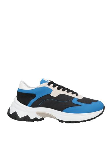 Shop Streim Man Sneakers Blue Size 9 Soft Leather, Textile Fibers