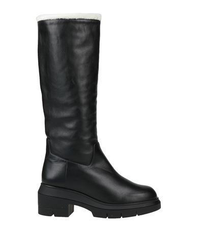 Stuart Weitzman Woman Boot Black Size 7.5 Leather In White