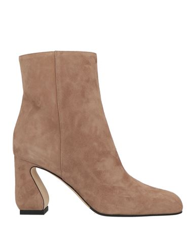 Si Rossi By Sergio Rossi Woman Ankle Boots Khaki Size 6 Leather