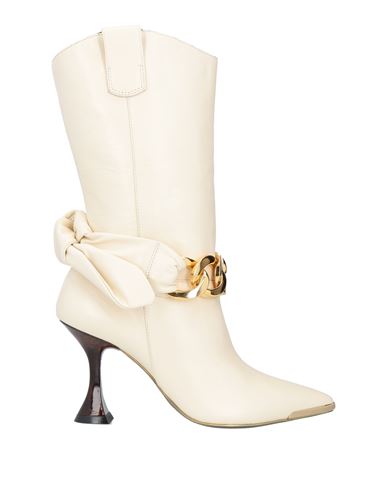 Gold & Rouge Woman Ankle Boots Ivory Size 6 Soft Leather In White