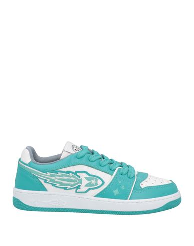 Enterprise Japan White And Light Blue Ej Planet Low Sneakers In Blue