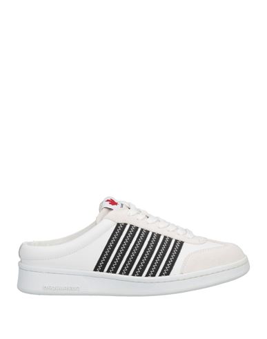 Dsquared2 Woman Sneakers White Size 9 Calfskin