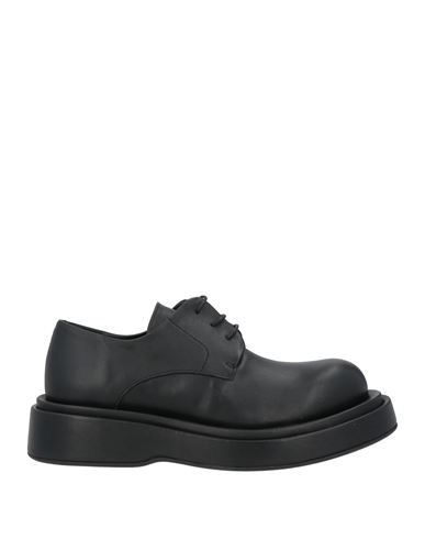 Paloma Barceló Woman Lace-up Shoes Black Size 8 Soft Leather