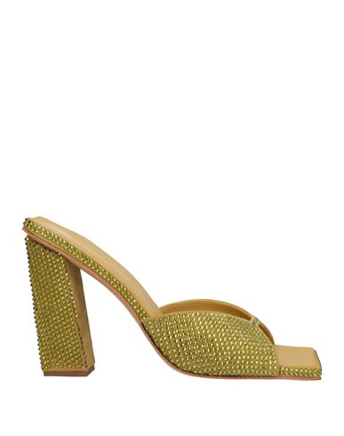 Gia Rhw Gia / Rhw Woman Sandals Acid Green Size 5 Soft Leather