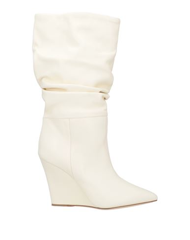 Paris Texas Woman Knee Boots Beige Size 7 Soft Leather